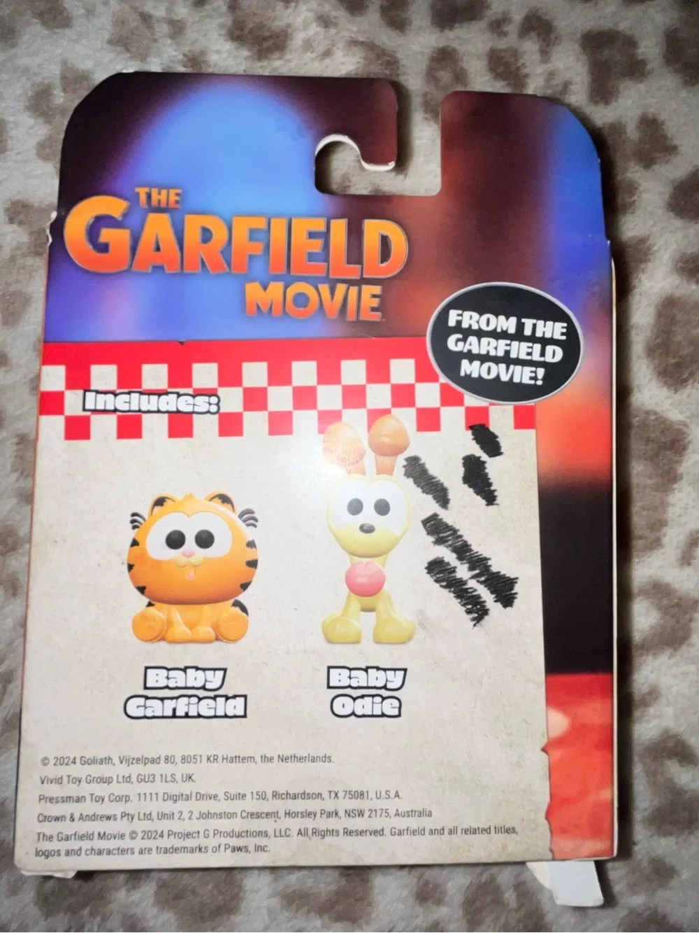 Baby Garfield & Baby Odie Figure Set - Orange